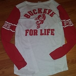 Pink Victoria Secret Buckeye tee